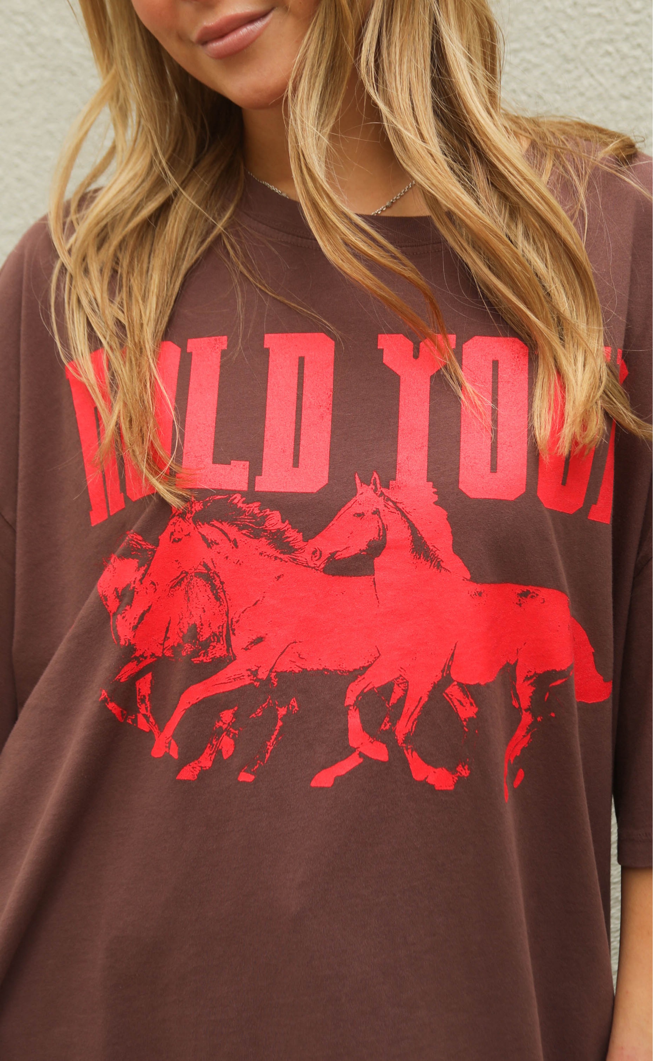 Hold Your Horses One Size Tee – Perfect Fit for Everyone Who Likes to Keep It Chill