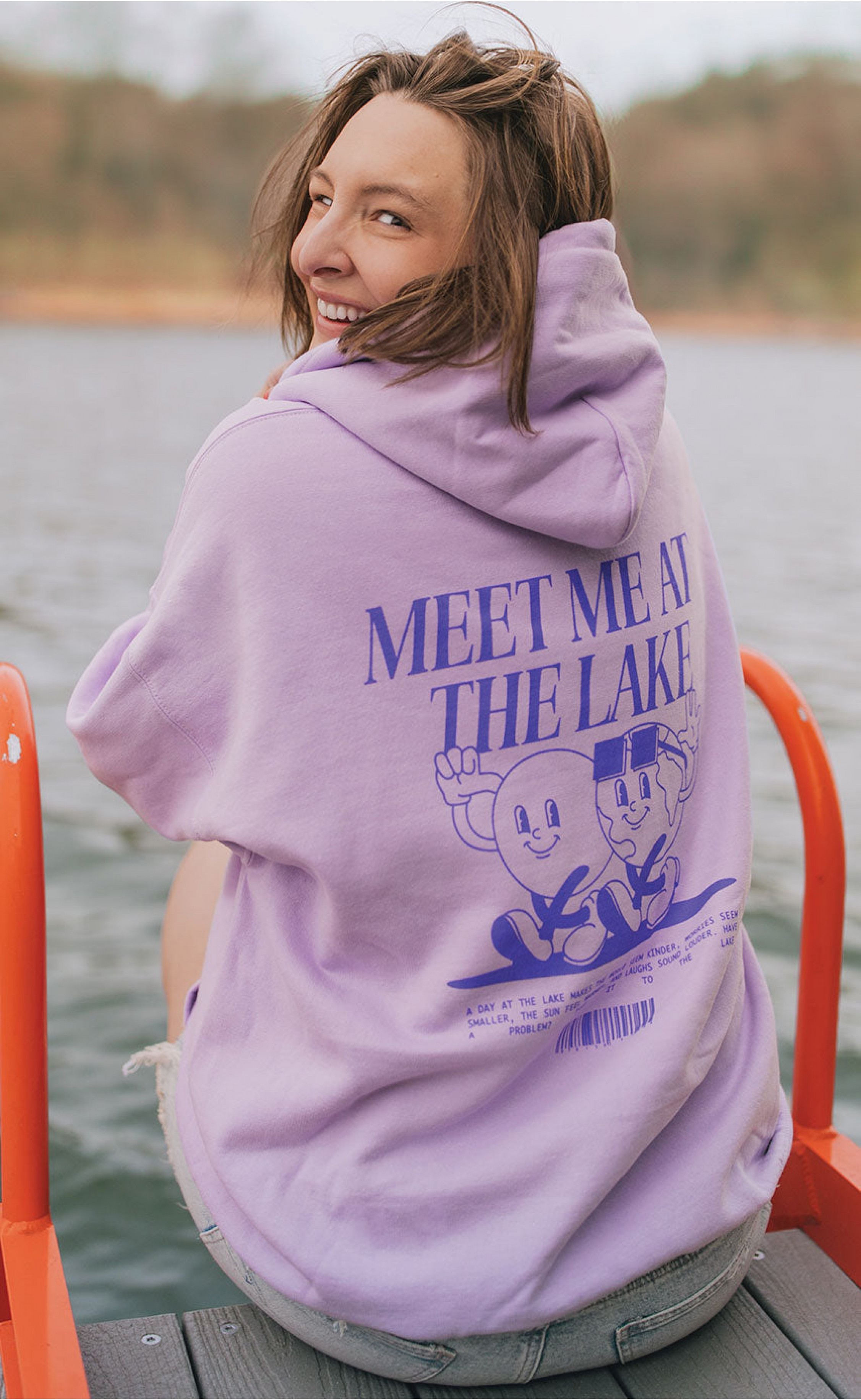 Meet Me at the Lake Pullover Hoodie – Soft Fabri...