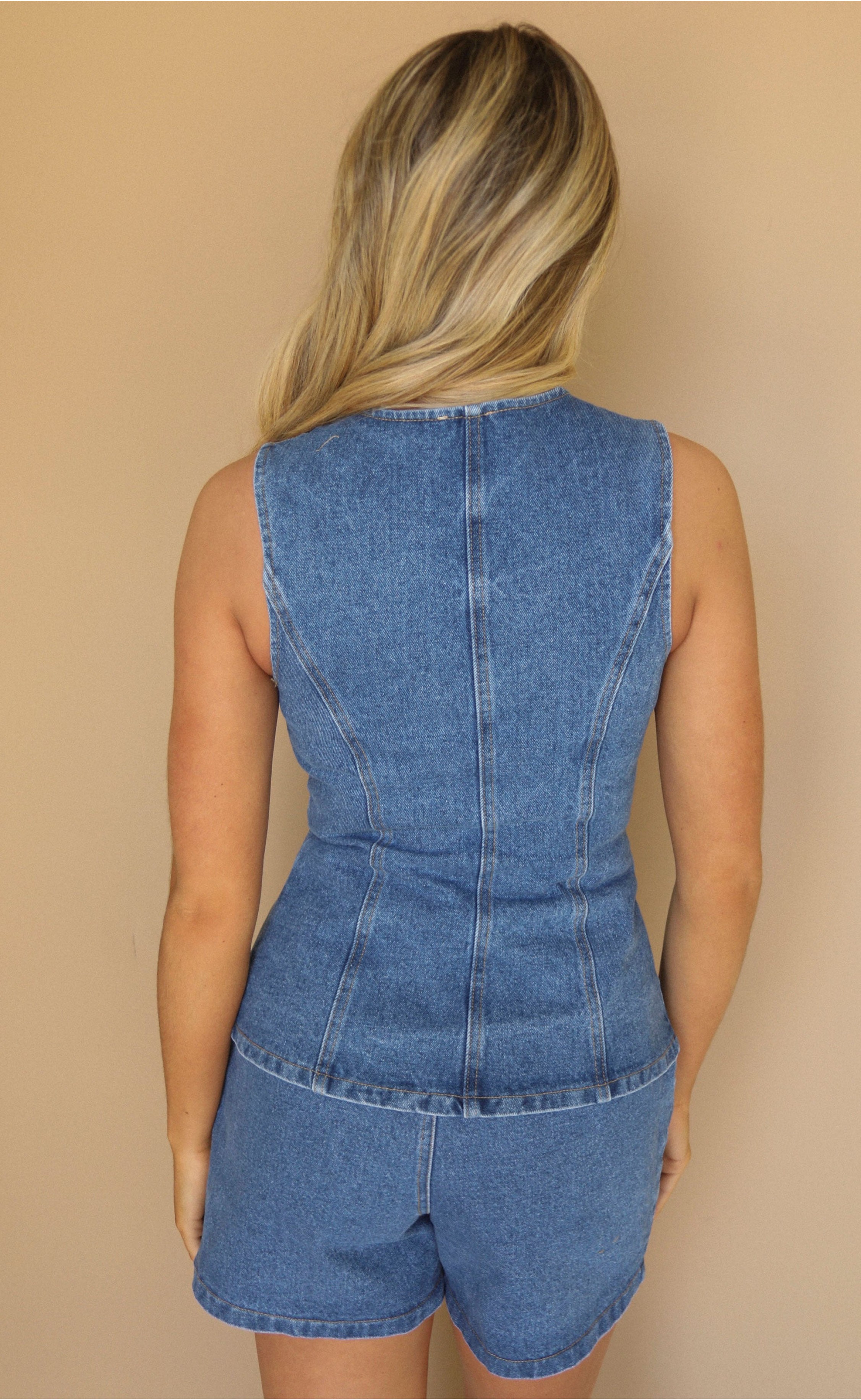 Denim Dreams Come True with the Daydreaming Two-Piece Set