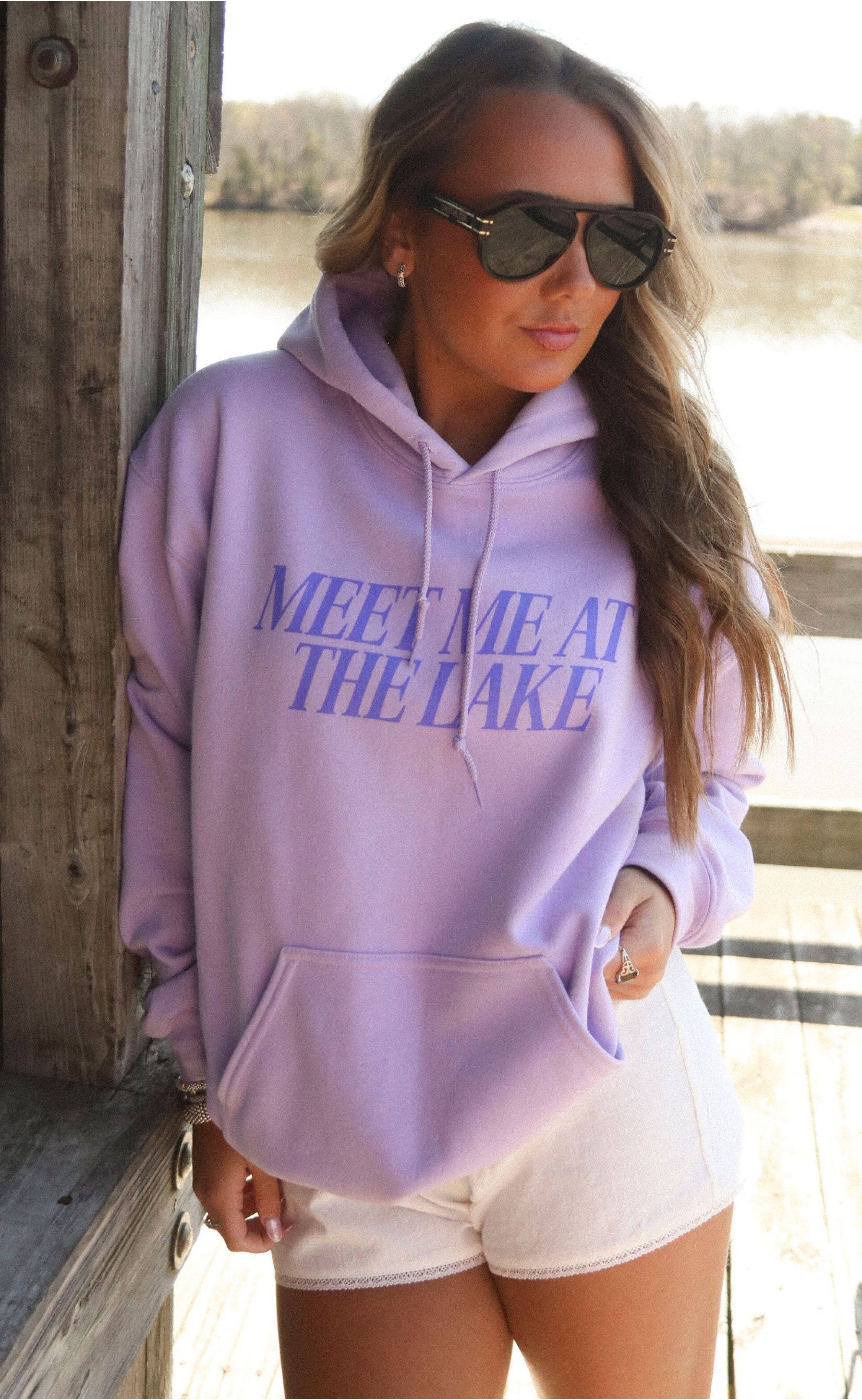 Meet Me at the Lake Pullover Hoodie – Soft Fabric and Relaxed Fit for Weekend Comfort