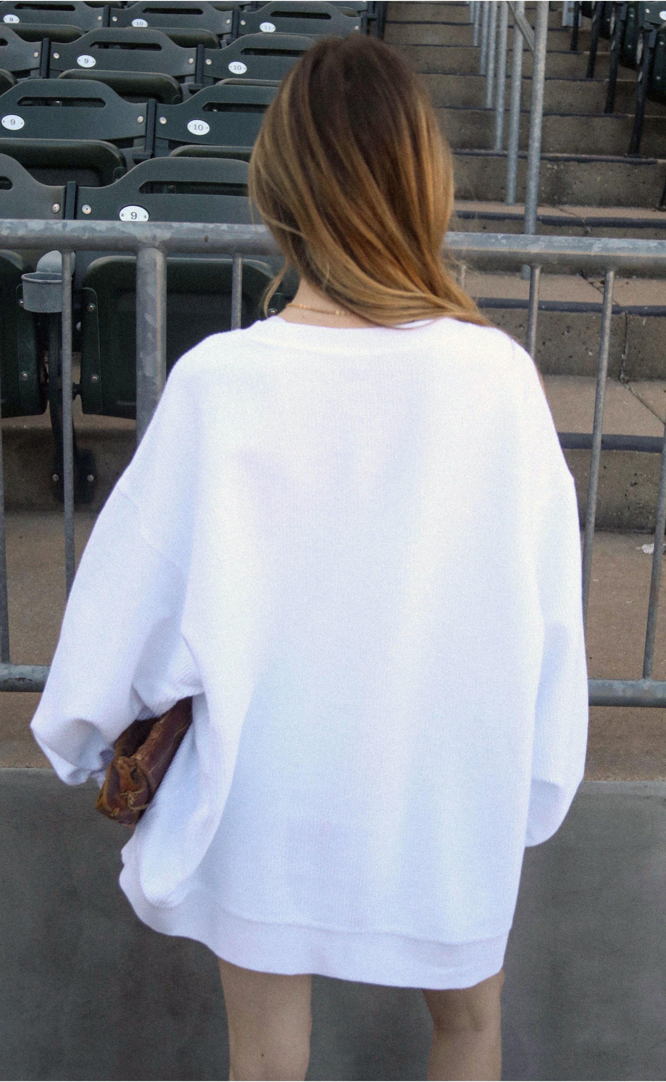 Retro Baseball Season Corduroy Top – Cozy Fabric with Timeless Appeal
