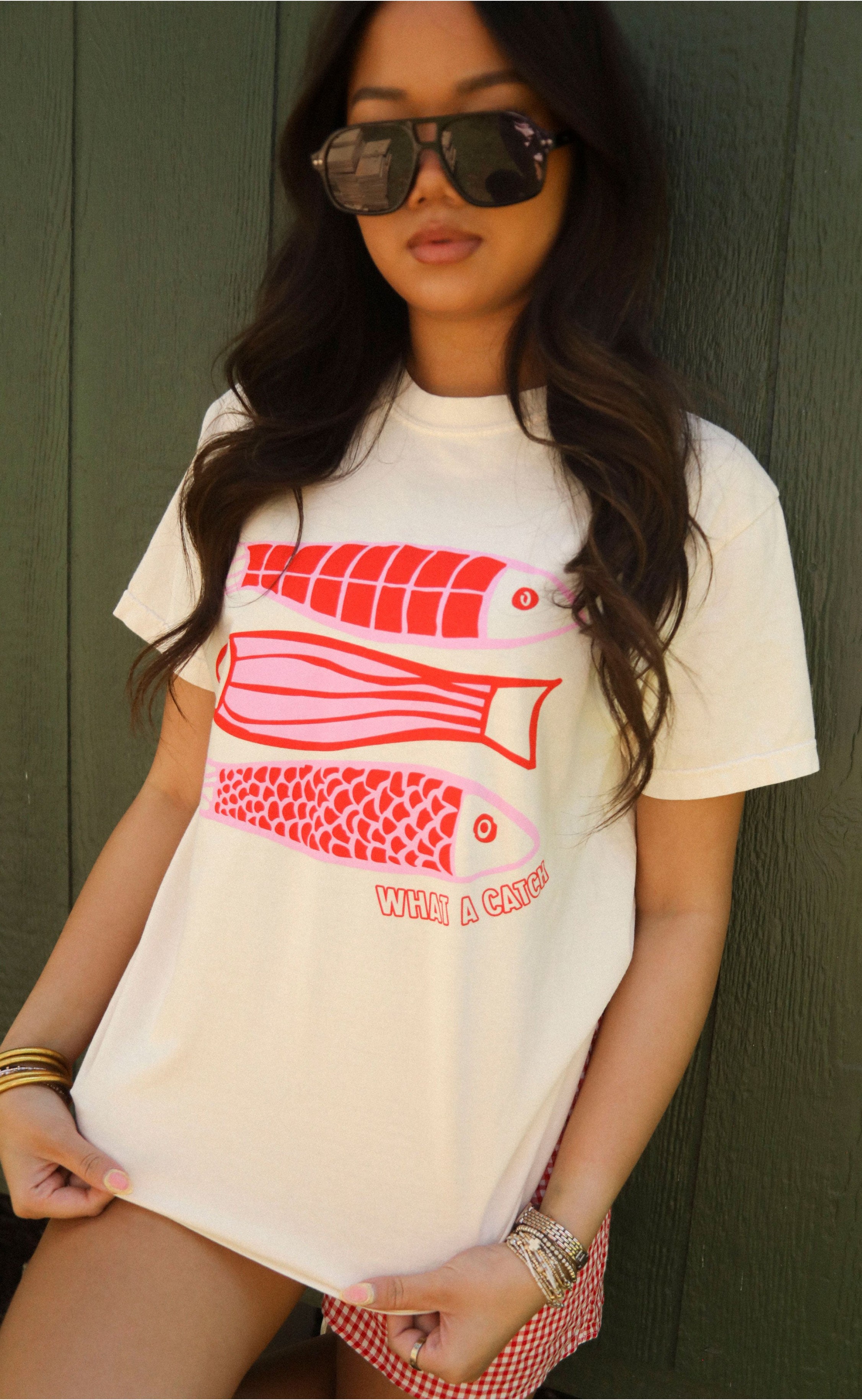What a Catch Fish Tee – Perfect for Your Next Fishing Trip or Casual Day Out