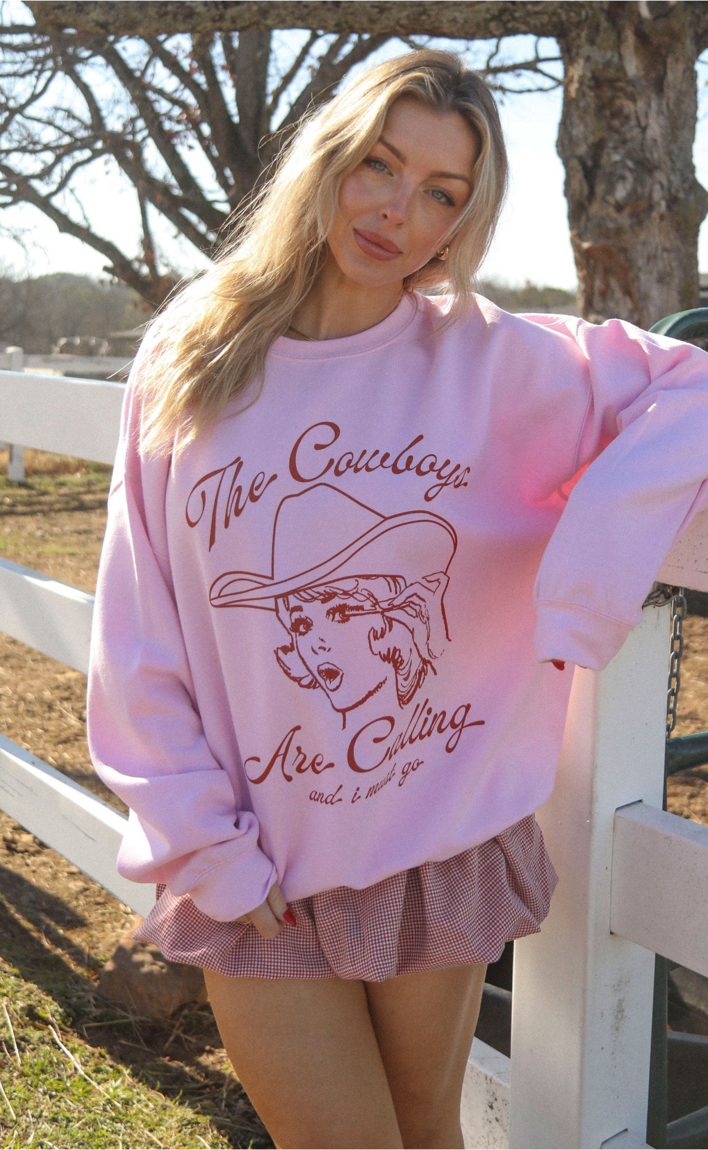 Cowboys Are Calling Graphic Sweatshirt – Comfort...
