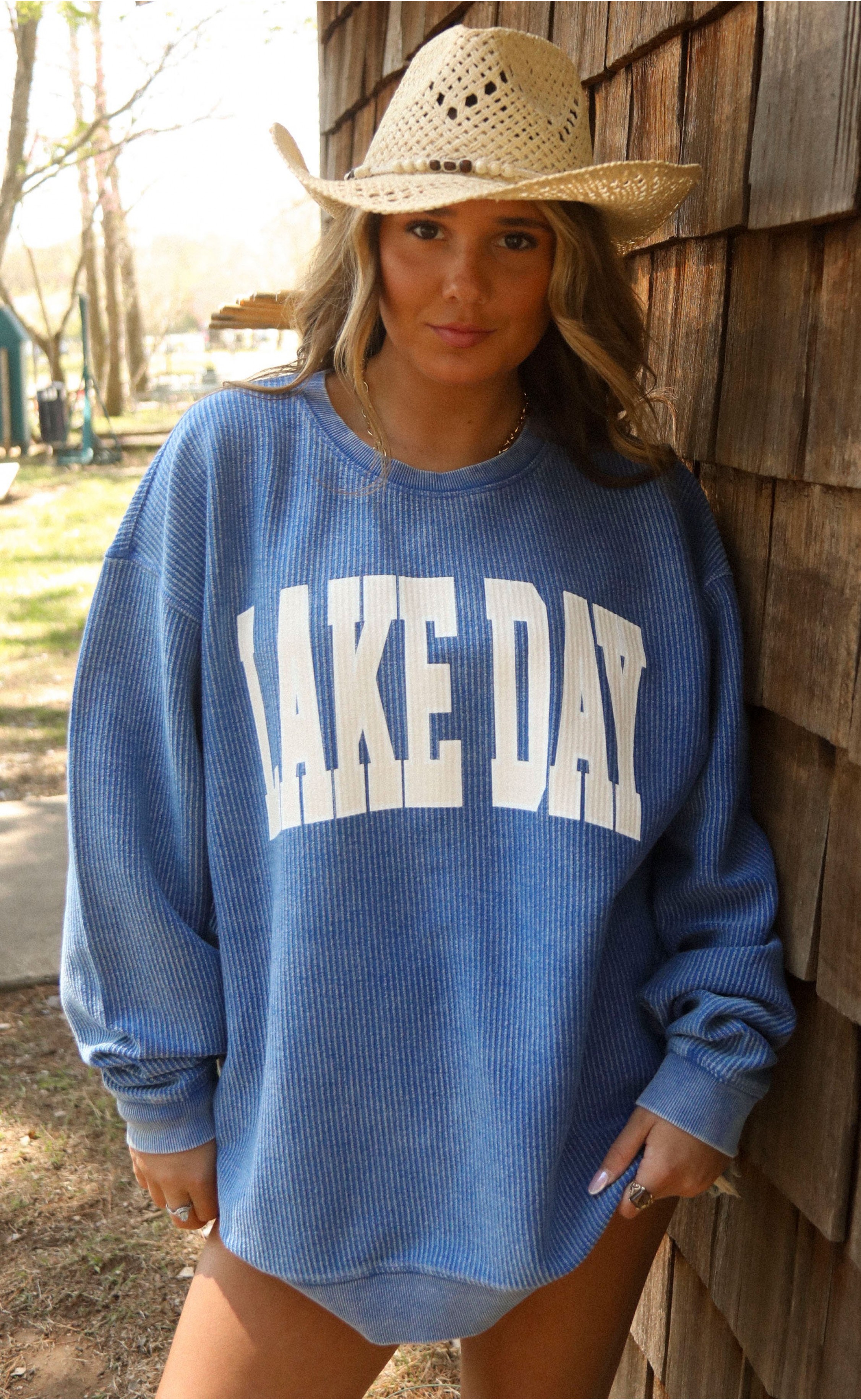 Classic Lake Day Corduroy Top – Casual, Cozy, and Perfect for Weekend Getaways