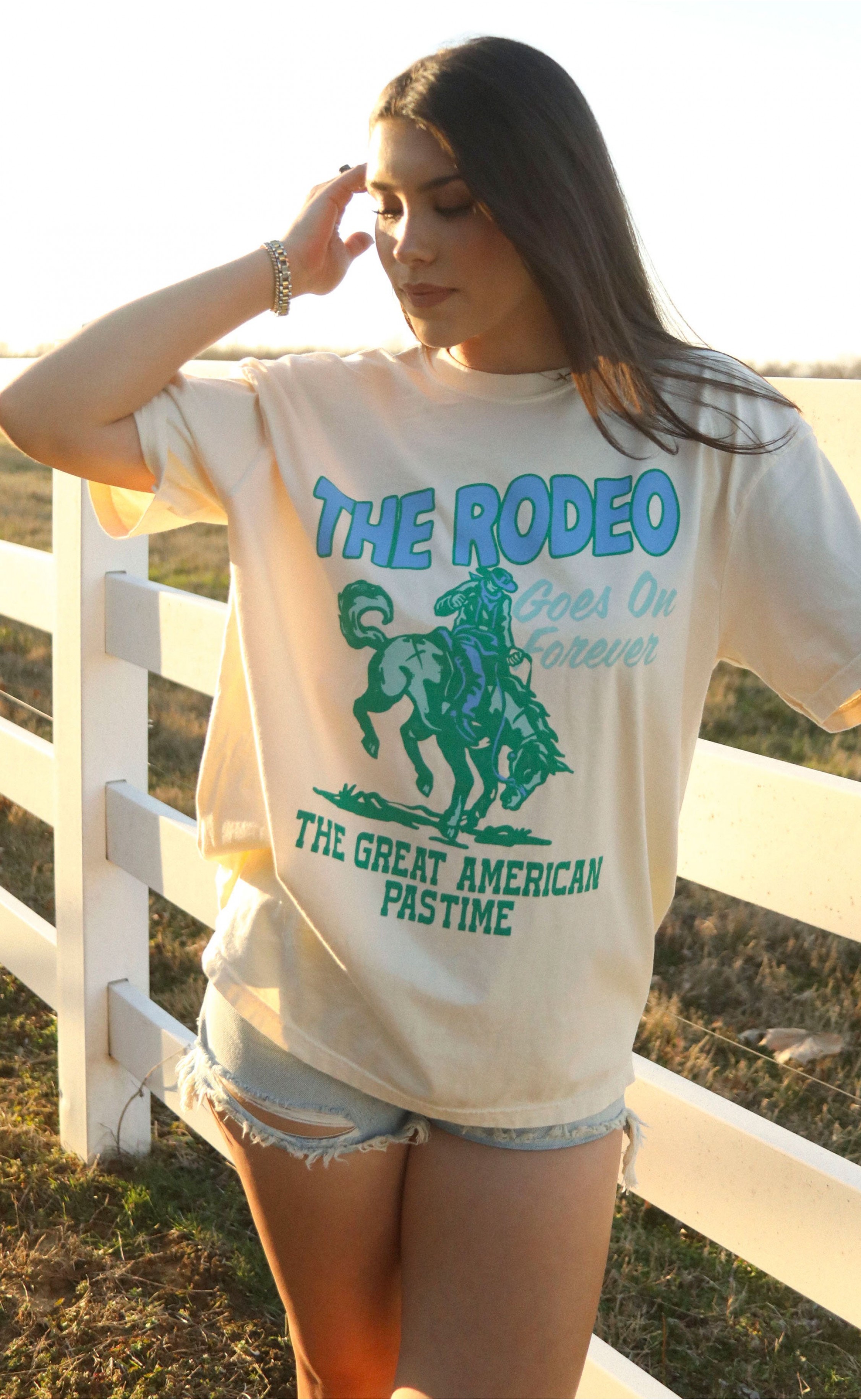 Cream Rodeo Forever Tee – Timeless Western Style with a Modern Twist