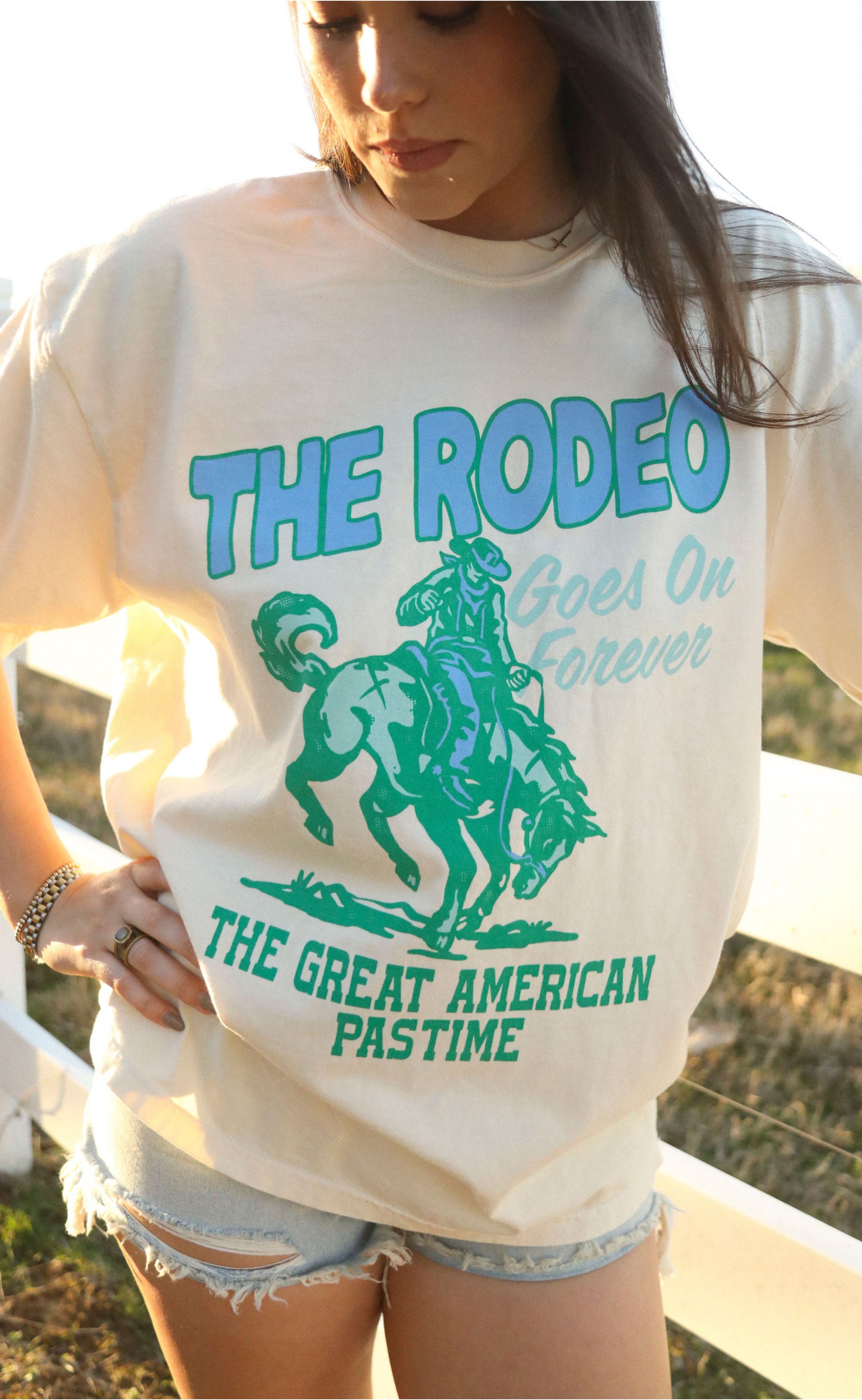 Cream Rodeo Forever Tee – Timeless Western Style with a Modern Twist