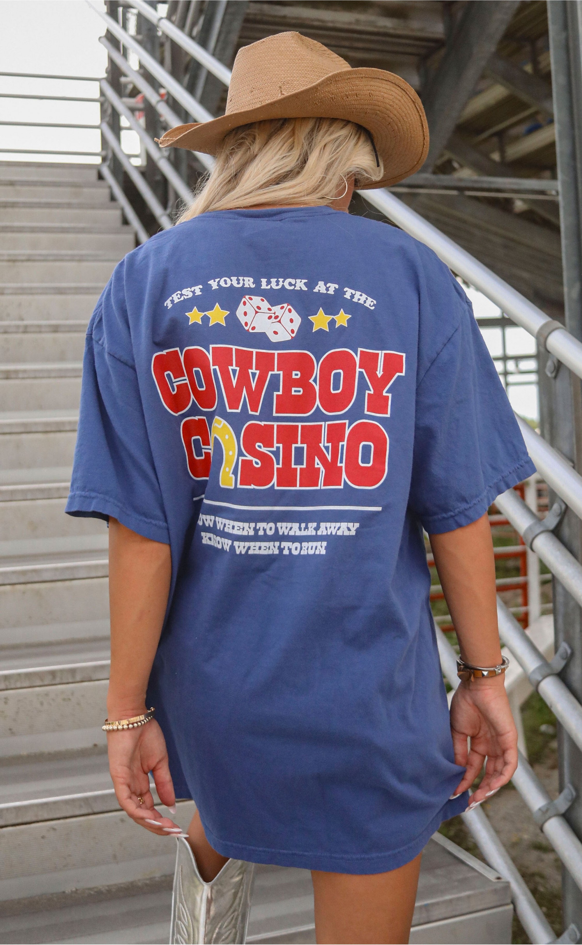 Cowboy Casino Graphic T-Shirt – Soft Cotton with Retro Gambling Design