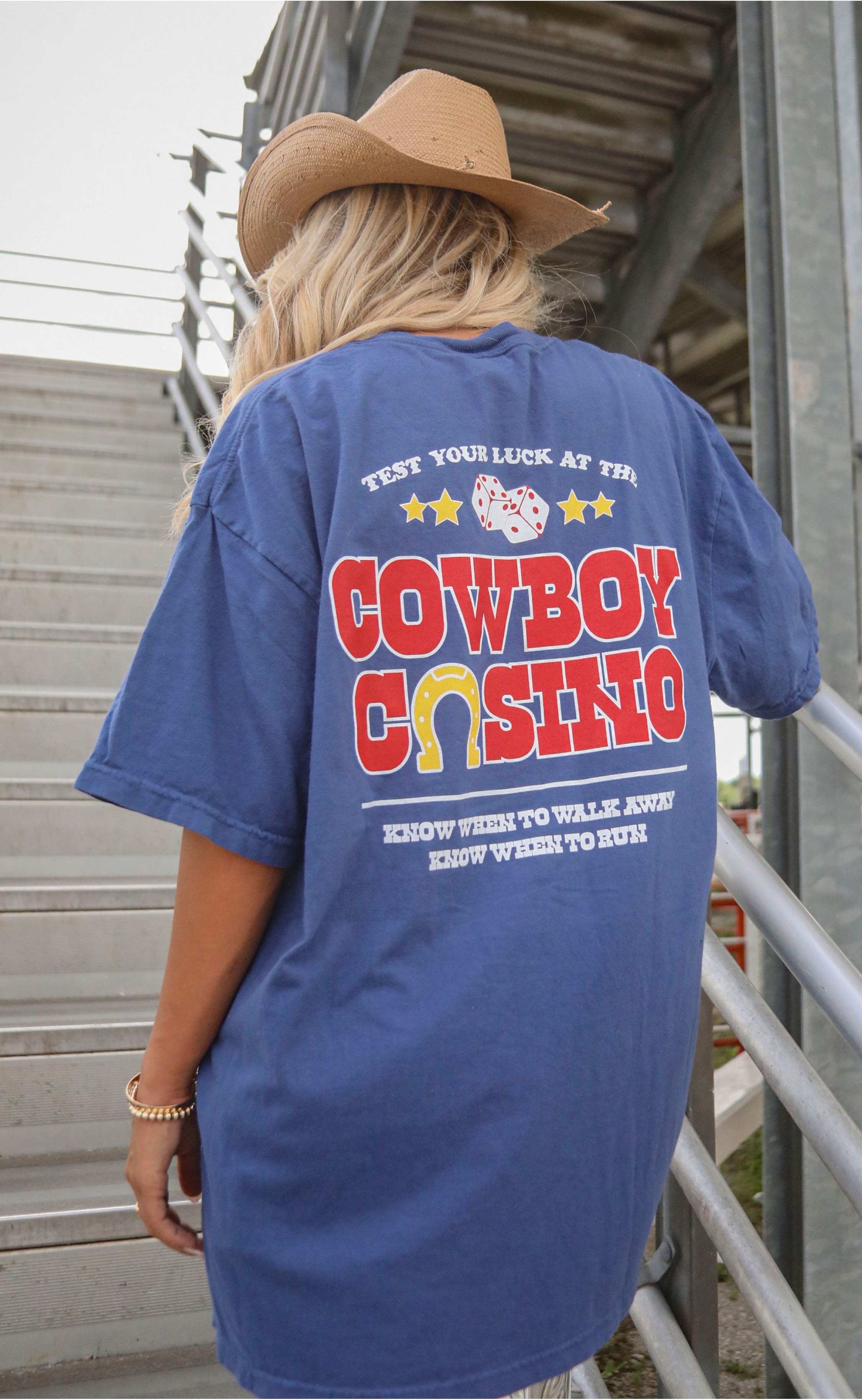 Cowboy Casino Graphic T-Shirt – Soft Cotton with Retro Gambling Design