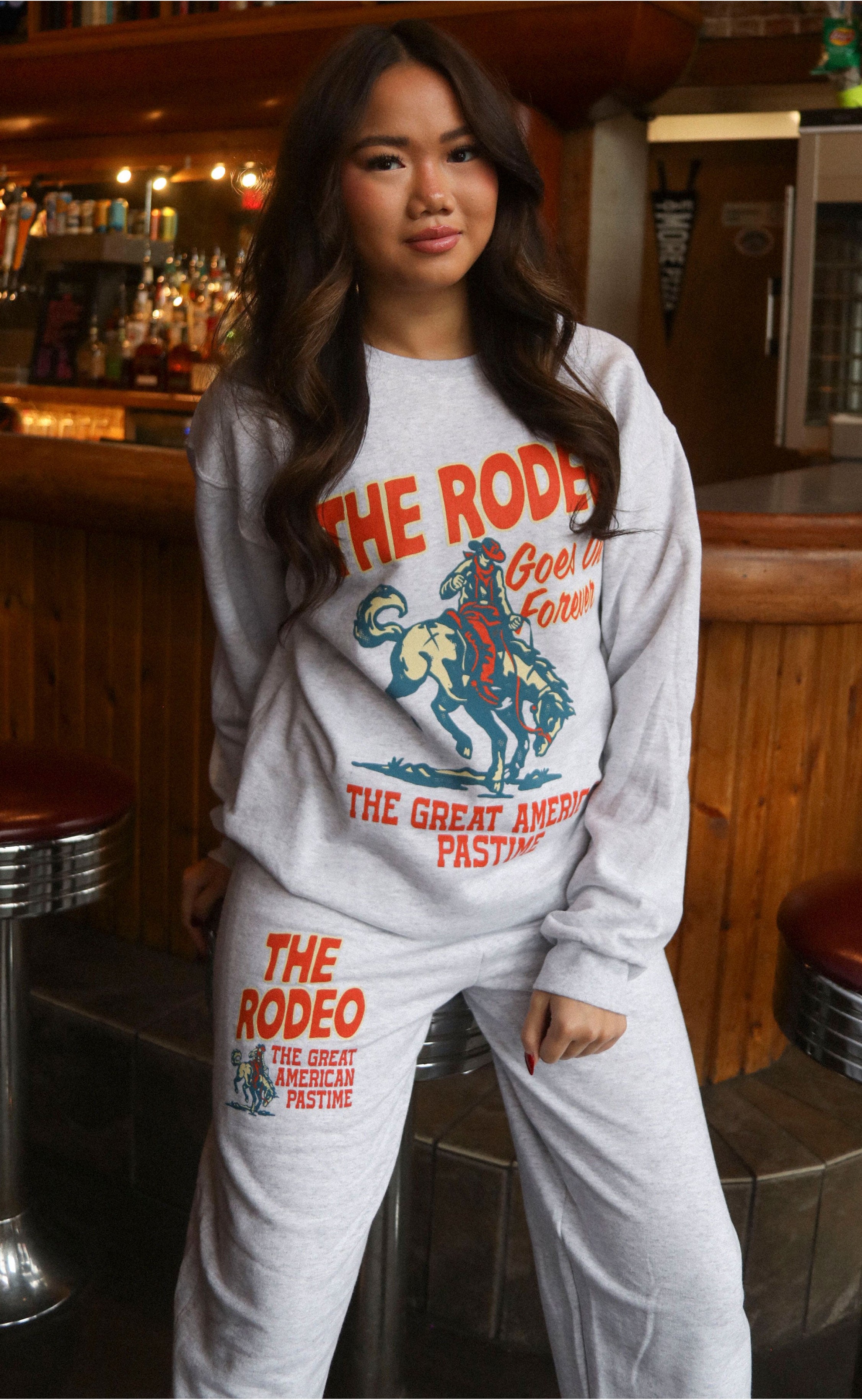 Rodeo Forever Grey Sweatshirt – Classic Style for the Modern Cowboy or Cowgirl