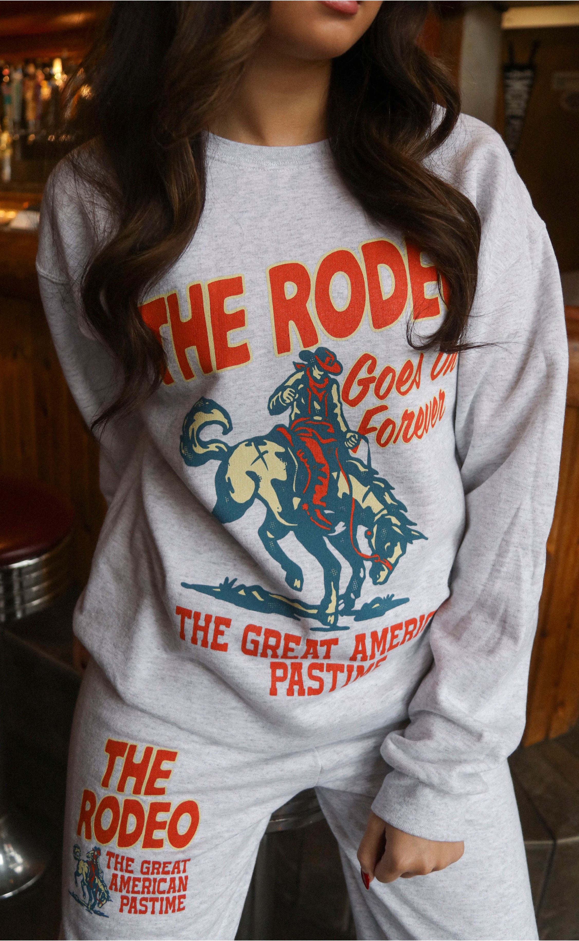 Rodeo Forever Grey Sweatshirt – Classic Style for the Modern Cowboy or Cowgirl
