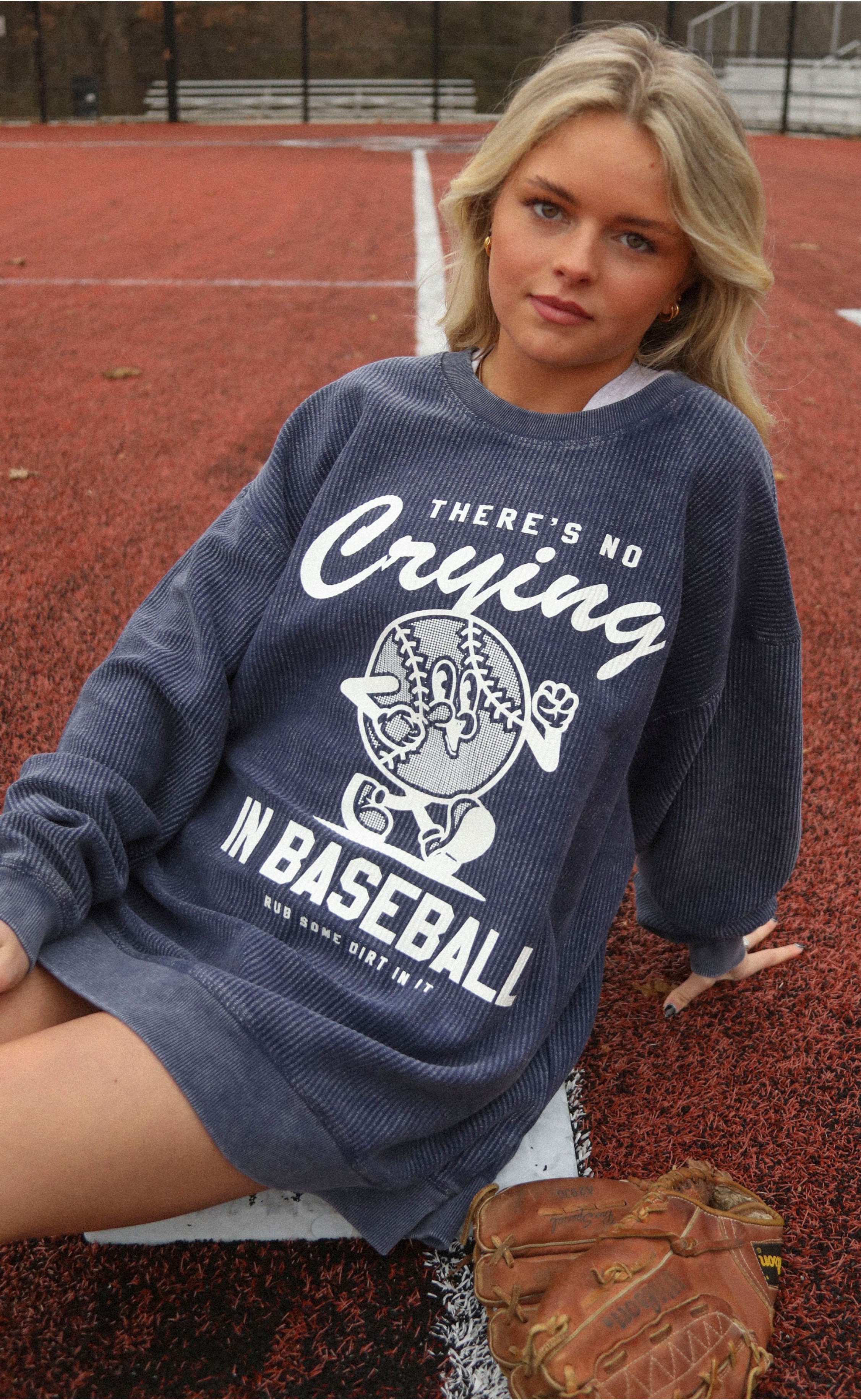 No Crying in Baseball Cord Shirt – Perfect Blend of Sporty Attitude and Vintage Style