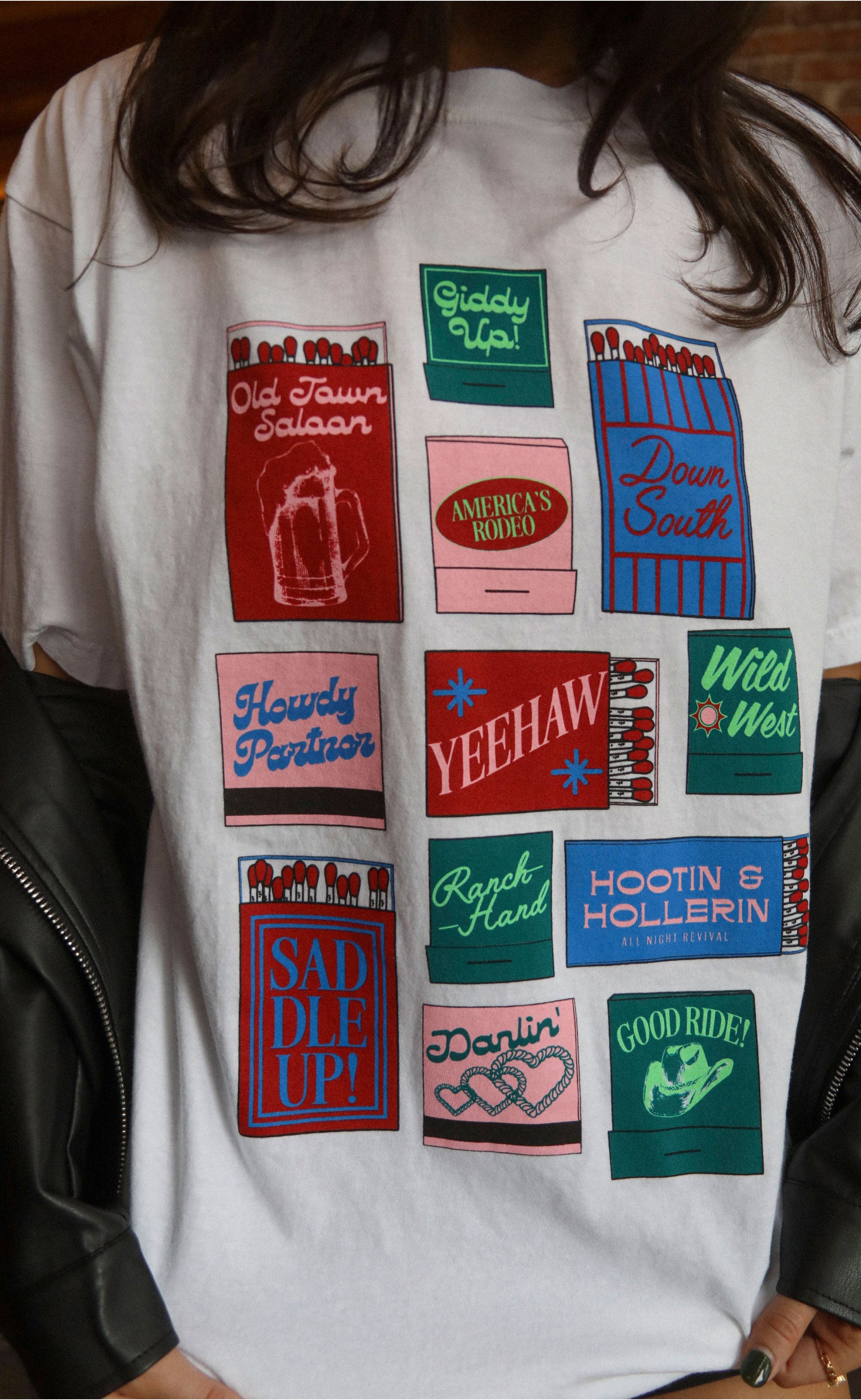 Western Matches Tee – Soft Cotton Shirt Featuring Iconic Old West Matchbox Artwork