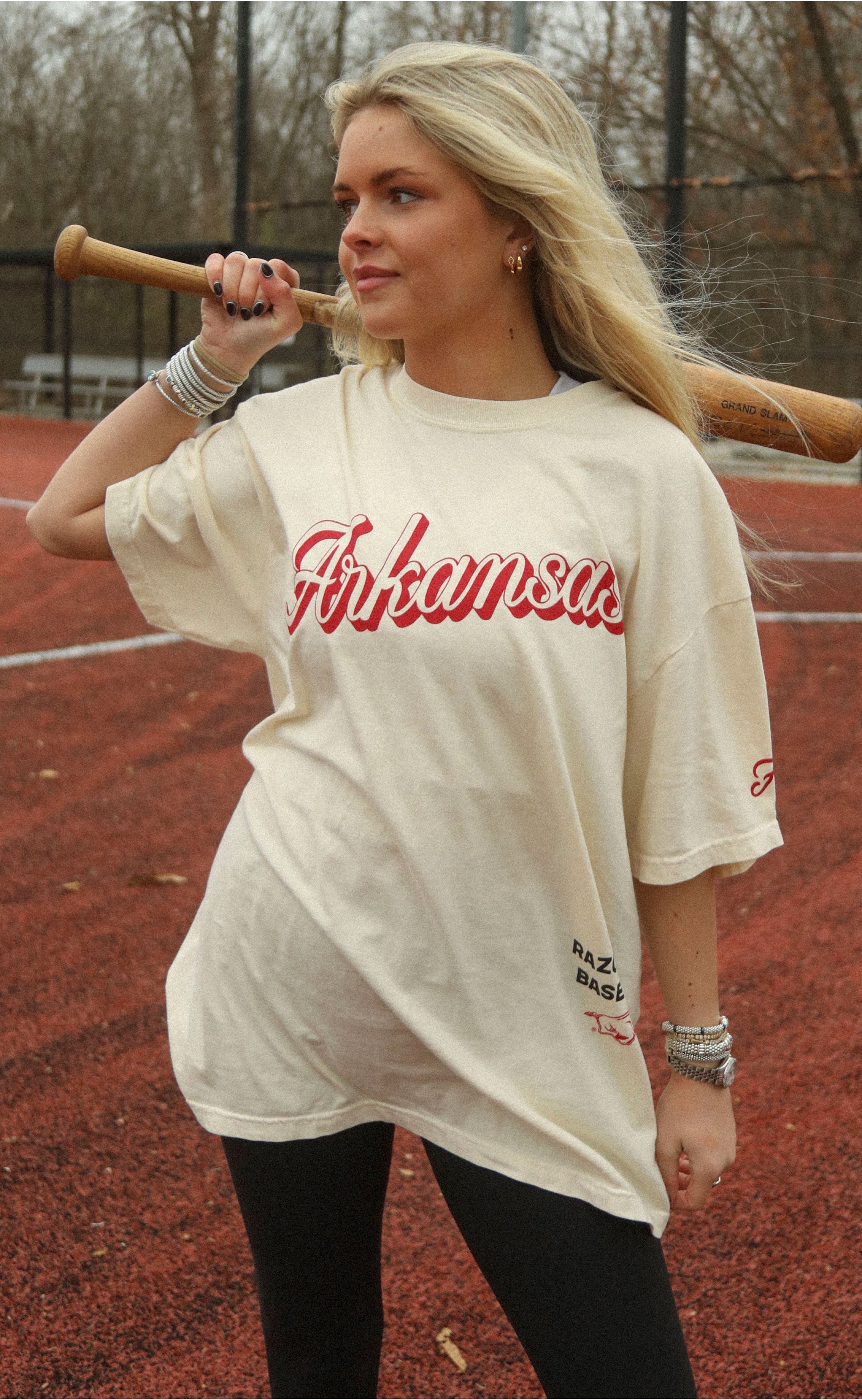 Arkansas Baseball Script Logo T-Shirt – Retro Sports Style Game Day Essential